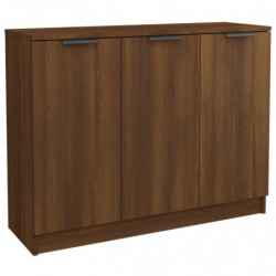 Sideboard Braun Eichen-Optik 90,5x30x70 cm Holzwerkstoff