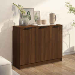 Sideboard Braun Eichen-Optik 90,5x30x70 cm Holzwerkstoff