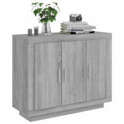 Sideboard Grau Sonoma 92x35x75 cm Holzwerkstoff