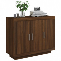 Sideboard Braun Eichen-Optik 92x35x75 cm Holzwerkstoff