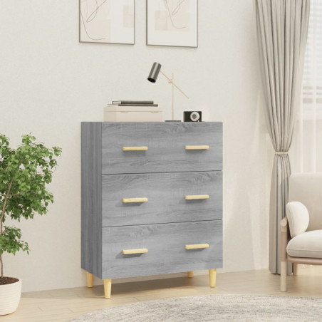 Sideboard Grau Sonoma 70x34x90 cm Holzwerkstoff