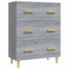 Sideboard Grau Sonoma 70x34x90 cm Holzwerkstoff