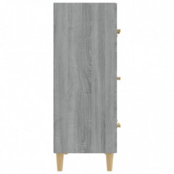 Sideboard Grau Sonoma 70x34x90 cm Holzwerkstoff