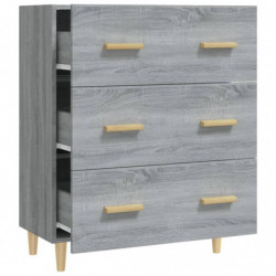 Sideboard Grau Sonoma 70x34x90 cm Holzwerkstoff