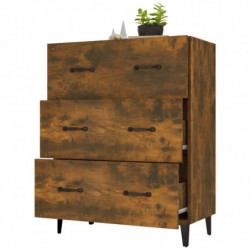 Sideboard Räuchereiche 69,5x34x90 cm Holzwerkstoff