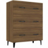 Sideboard Braun Eichen-Optik 69,5x34x90 cm Holzwerkstoff