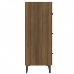 Sideboard Braun Eichen-Optik 69,5x34x90 cm Holzwerkstoff