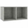 Schallplatten-Aufbewahrungsbox Betongrau 71x34x36 cm