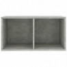 Schallplatten-Aufbewahrungsbox Betongrau 71x34x36 cm