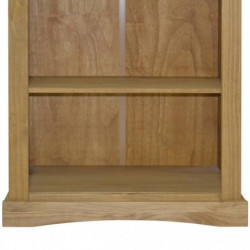 Bücherschrank 3 Fächer Mexiko-Stil Kiefernholz 81x29x100 cm