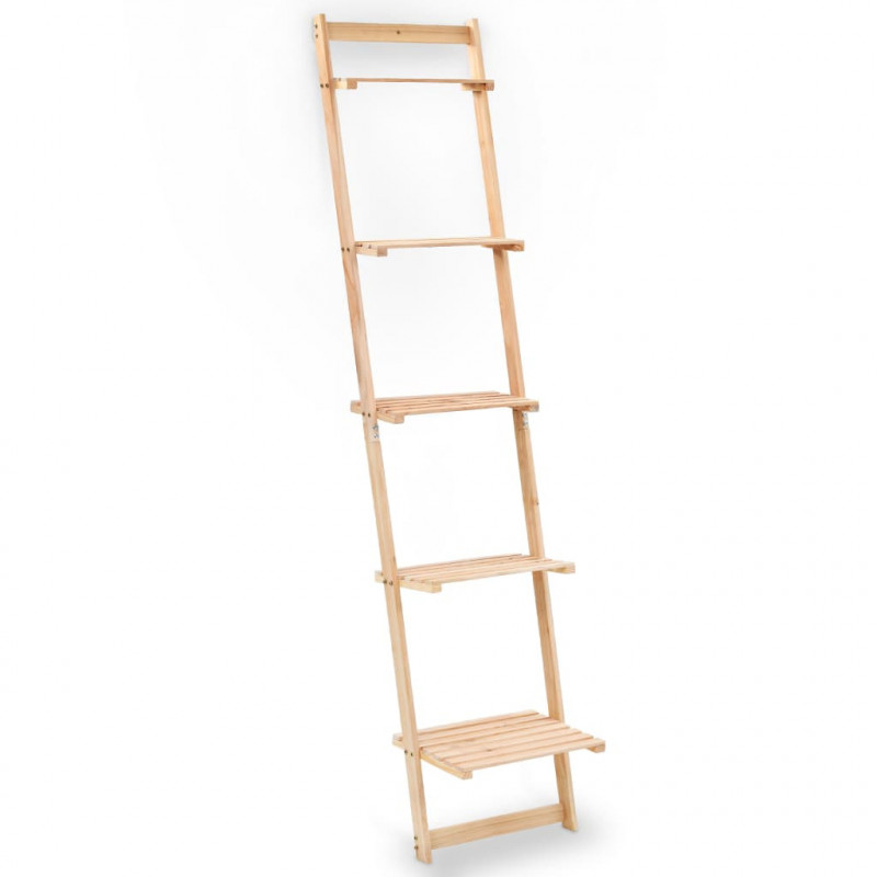 Leiter-Wandregal aus Zedernholz 41,5x30x176 cm