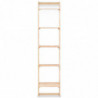 Leiter-Wandregal aus Zedernholz 41,5x30x176 cm