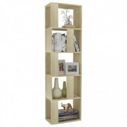 Bücherregal/Raumteiler Sonoma-Eiche 45x24x159 cm Holzwerkstoff