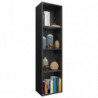 Bücherregal/TV-Schrank Schwarz 36x30x143 cm Holzwerkstoff