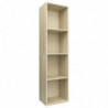 Bücherregal/TV-Schrank Sonoma-Eiche 36x30x143 cm Holzwerkstoff