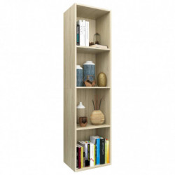 Bücherregal/TV-Schrank Sonoma-Eiche 36x30x143 cm Holzwerkstoff