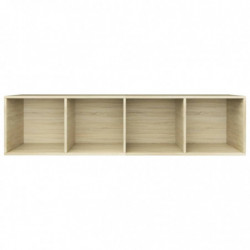 Bücherregal/TV-Schrank Sonoma-Eiche 36x30x143 cm Holzwerkstoff