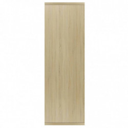 Bücherregal/Sideboard Sonoma Eiche 50x25x80 cm Holzwerkstoff