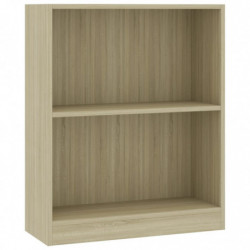 Bücherregal Sonoma-Eiche 60x24x74,5 cm Holzwerkstoff