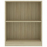 Bücherregal Sonoma-Eiche 60x24x74,5 cm Holzwerkstoff