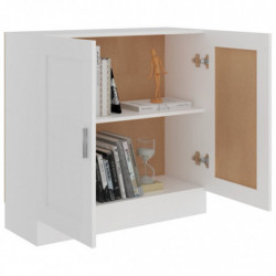 Bücherschrank Weiß 82,5x30,5x80 cm Spanplatte