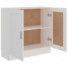 Bücherschrank Weiß 82,5x30,5x80 cm Spanplatte