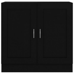 Bücherschrank Schwarz 82,5x30,5x80 cm Spanplatte