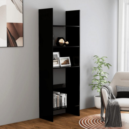 Bücherregal Schwarz 60x35x180 cm Spanplatte