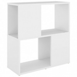 Bücherregal Weiß 60x24x63 cm Spanplatte