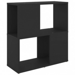 Bücherregal Schwarz 60x24x63 cm Spanplatte