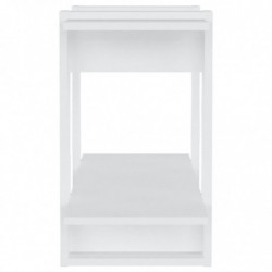Bücherregal/Raumteiler Hochglanz-Weiß 80x30x51 cm