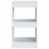 Bücherregal/Raumteiler Weiß 40×30×72cm
