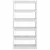 Bücherregal/Raumteiler Hochglanz-Weiß 80x30x166 cm Spanplatte