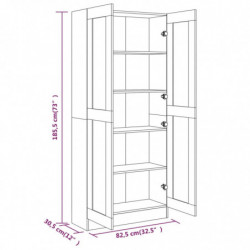 Badezimmerschrank Räuchereiche 82,5x30,5x185,5 cm Holzwerkstoff