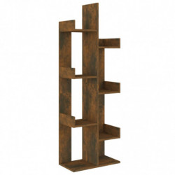 Bücherschrank 48x25,5x140 cm Räuchereiche Holzwerkstoff