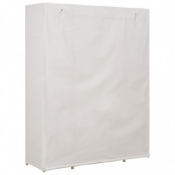 Kleiderschrank Weiß 135 x 40 x 170 cm Stoff