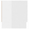 Kleiderschrank Hochglanz-Weiß 100x32,5x35 cm Spanplatte