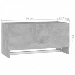 Kleiderschrank Betongrau 70x32,5x35 cm Spanplatte