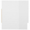 Kleiderschrank Hochglanz-Weiß 70x32,5x35 cm Spanplatte