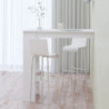 Wand-Bartisch Hochglanz-Weiß 102x45x103,5 cm Holzwerkstoff