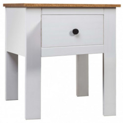 Nachttisch Weiß 46x40x57 cm Kiefernholz Panama