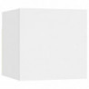 Nachttisch Weiß 30,5x30x30 cm Spanplatte