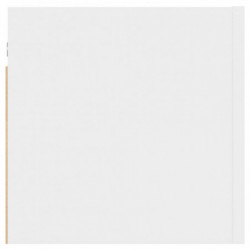 Nachttische 2 Stk. Weiß 30,5x30x30 cm Spanplatte