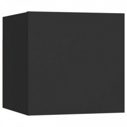 Nachttisch Schwarz 30,5x30x30 cm Spanplatte