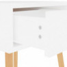 Nachttisch Hochglanz-Weiß 40x40x56 cm Spanplatte