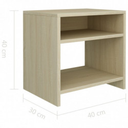 Nachttisch Sonoma Eiche 40x30x40 cm Holzwerkstoff