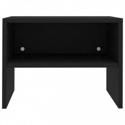 Nachttisch Schwarz 40x30x30 cm Holzwerkstoff