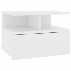 Hängender Nachttisch Weiß 40x31x27 cm Holzwerkstoff