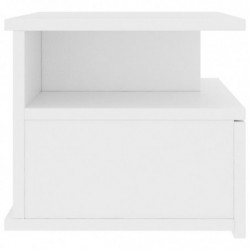 Hängender Nachttisch Weiß 40x31x27 cm Holzwerkstoff