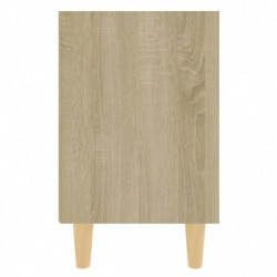 Nachttisch mit Massivholz-Beinen Sonoma-Eiche 40x30x50cm
